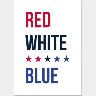 Funny Gift For Independence Day - Red White Blue Gift For Women ,Men Posters and Art